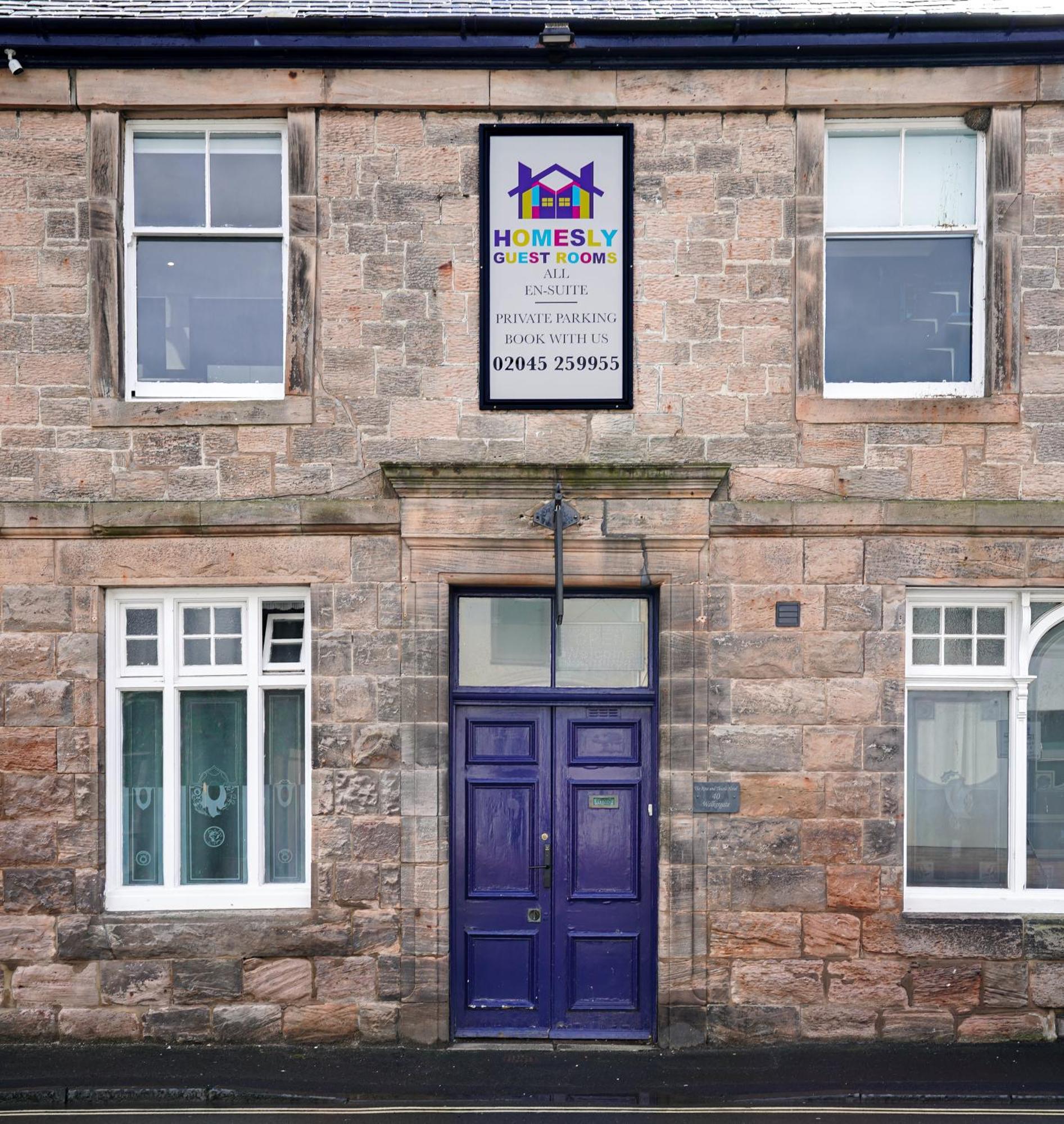 Homesly Guest Rooms, Comfortable En-Suite Guest Rooms With Free Parking And Self Check-In Berwick Upon Tweed ภายนอก รูปภาพ